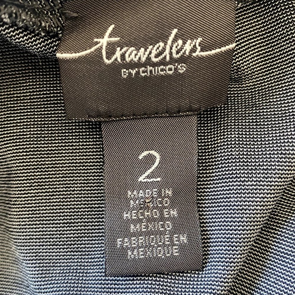 Chico's Travelers Silver Gray Cardigan - Picture 4 of 5